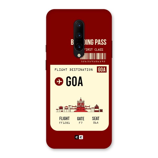 Goa Boarding Pass Back Case for OnePlus 7 Pro